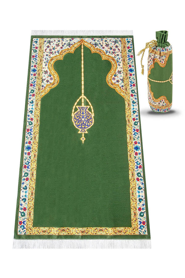 Prayer Rug Ipk05 with Silk Fabric Carrying Bag - 1