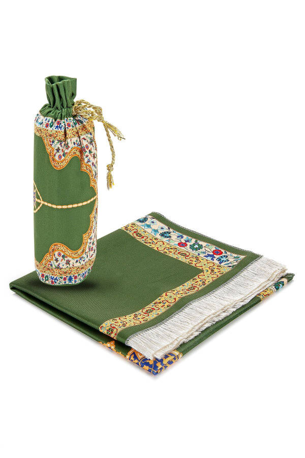 Prayer Rug Ipk05 with Silk Fabric Carrying Bag - 6