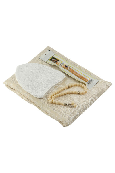 Prayer Rug, Prayer Beads, Hajj and Umrah Kit (Pack of 30) for Men - 4