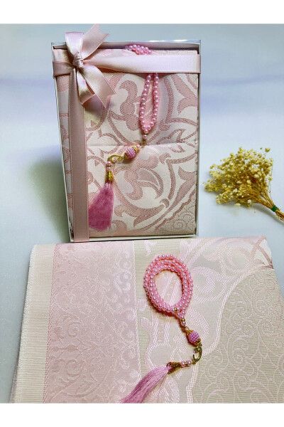 Prayer Rug Set, 2-Piece Bridal Dowry Set, Prayer Rug Tasbih, Gift, Dowry Mevlid Gift - LIFESTYLING (1)