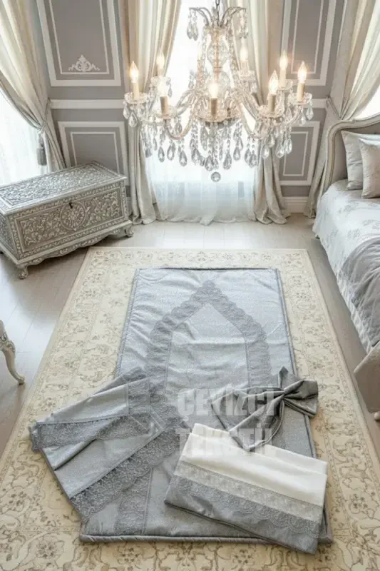 Prayer Rug Set 4 Pieces Economical Dowry Prayer Rug Set - 1