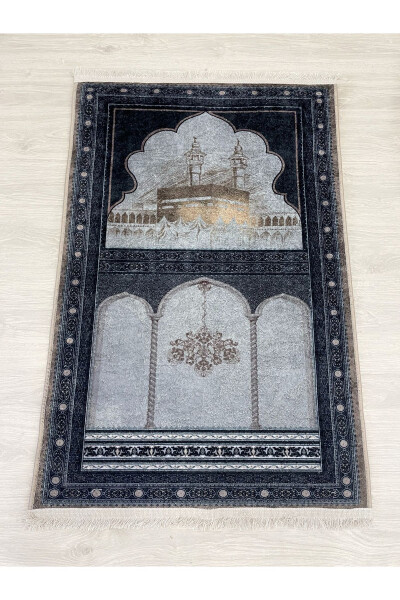 Prayer Rug with Fringe and Latex Base 75x125 Size - 1