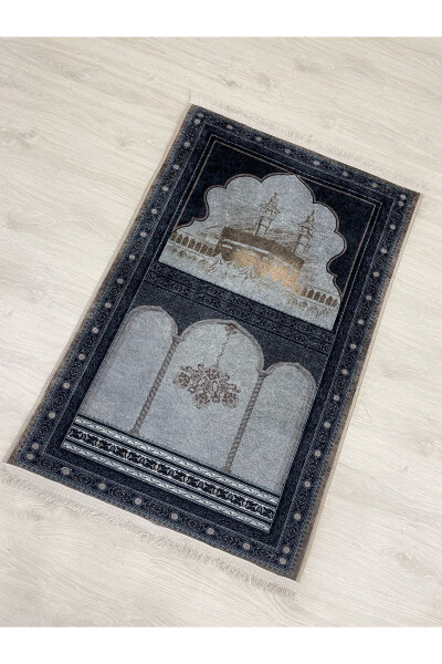 Prayer Rug with Fringe and Latex Base 75x125 Size - 3