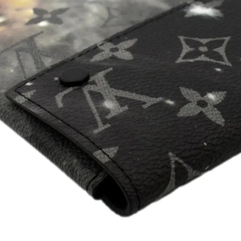 Pre-Owned LOUIS VUITTON Galaxy Pochette Monogram Canvas Pouch Grey - 6