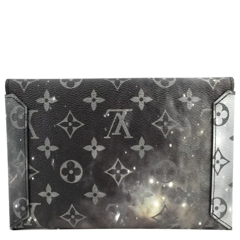 Pre-Owned LOUIS VUITTON Galaxy Pochette Monogram Canvas Pouch Grey - 2