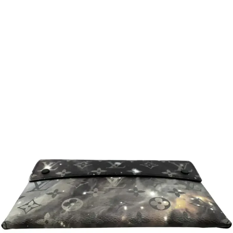 Pre-Owned LOUIS VUITTON Galaxy Pochette Monogram Canvas Pouch Grey - 9