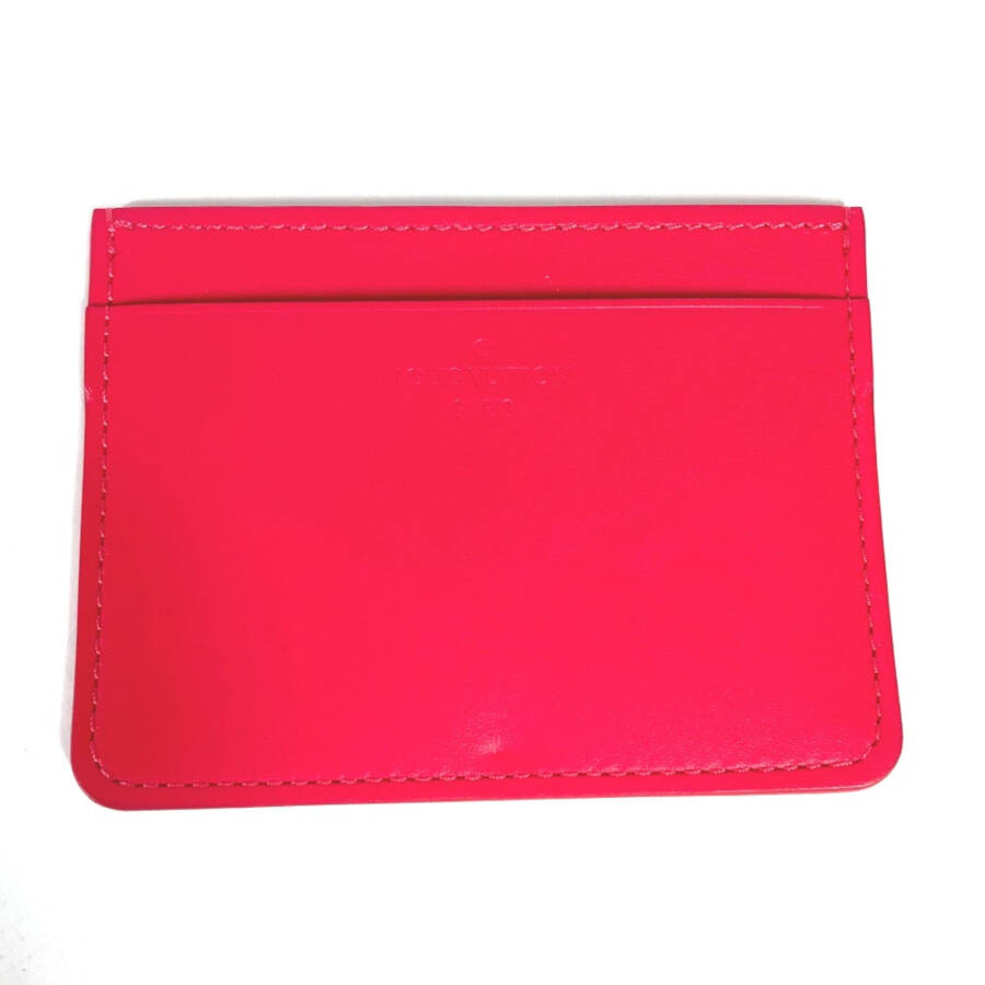 Pre-Owned Louis Vuitton M61689 Monogram Vernis Flap coin purse and card case included Long Wallet Hot pink pink (Good) - 16