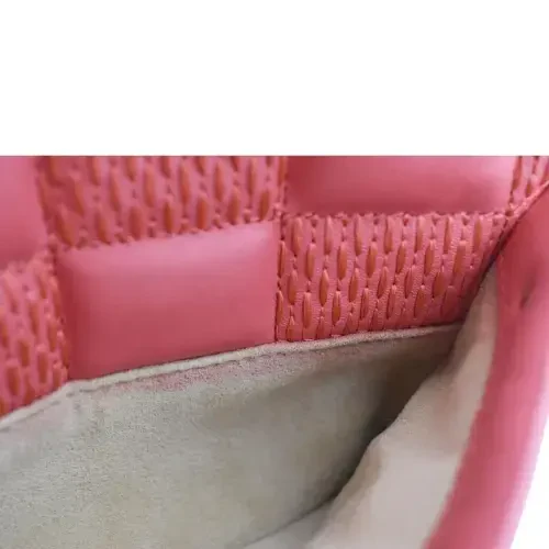 Pre-Owned LOUIS VUITTON Troca MM Damier Lambskin Leather Shoulder Bag Pink - 14