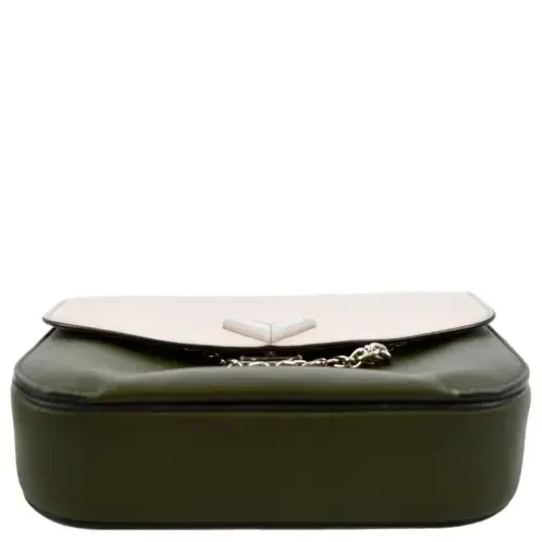 Pre-Owned LOUIS VUITTON Very Calfskin Leather Saddle Shoulder Bag Khaki Green - 9