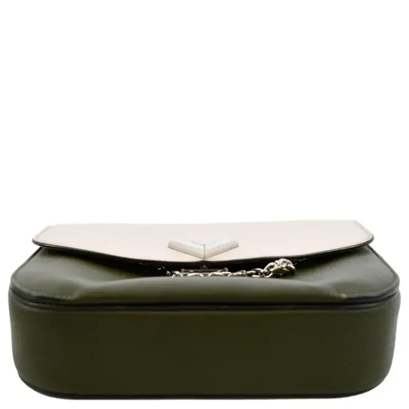 Pre-Owned LOUIS VUITTON Very Calfskin Leather Saddle Shoulder Bag Khaki Green - 9