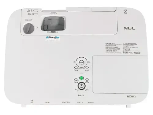 Pre-Owned NEC P401W Digital Projector 4000 ANSI 3LCD for Professional Corporate Usage HD HDMI with Accessories Bundle - 6