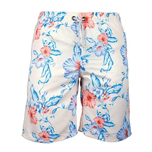 PREFER TO LIFE Men's Board Shorts, Quick Dry Swimwear Beach Holiday Party Bermuda Swim Big Pants … 