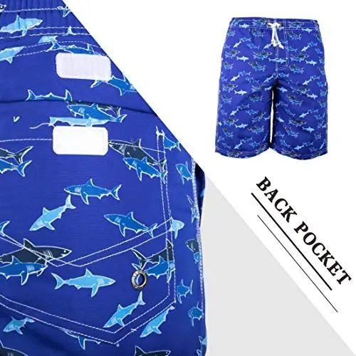 PREFER TO LIFE Men's Board Shorts, Quick Dry Swimwear Beach Holiday Party Bermuda Swim Big Pants … - 4