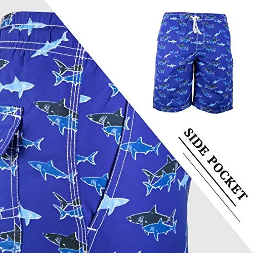 PREFER TO LIFE Men's Board Shorts, Quick Dry Swimwear Beach Holiday Party Bermuda Swim Big Pants … - 6