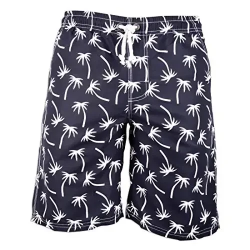 PREFER TO LIFE Men's Board Shorts, Quick Dry Swimwear Beach Holiday Party Bermuda Swim Big Pants … - 1