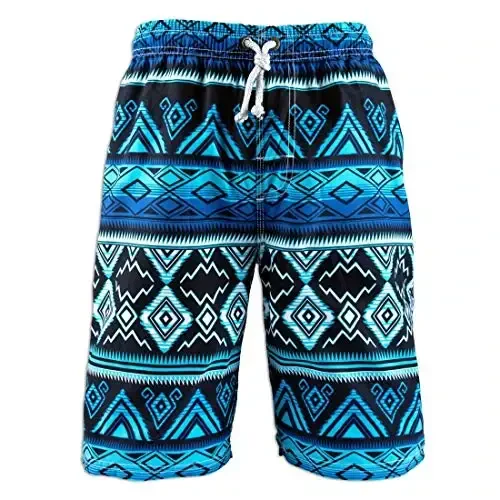 PREFER TO LIFE Men's Board Shorts, Quick Dry Swimwear Beach Holiday Party Bermuda Swim Big Pants - MODAZONE