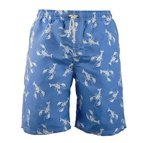 PREFER TO LIFE Men's Board Shorts, Quick Dry Swimwear Beach Holiday Party Bermuda Swim Big Pants - 1