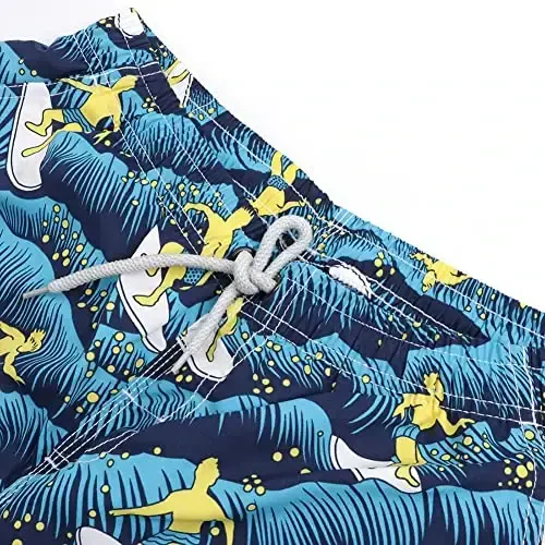 PREFER TO LIFE Men's Board Shorts, Quick Dry Swimwear Beach Holiday Party Bermuda Swim Big Pants … - 5