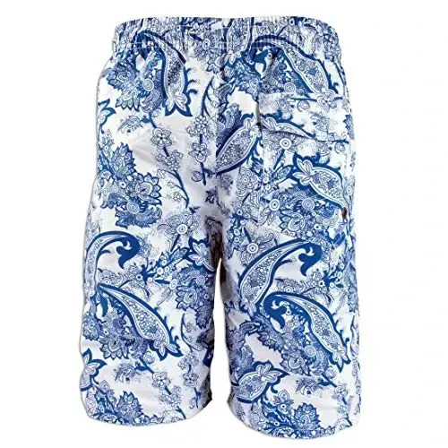 PREFER TO LIFE Men's Board Shorts, Quick Dry Swimwear Beach Holiday Party Bermuda Swim Big Pants … - 2