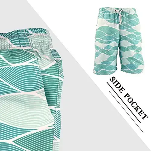 PREFER TO LIFE Men's Board Shorts, Quick Dry Swimwear Beach Holiday Party Bermuda Swim Big Pants … - 6