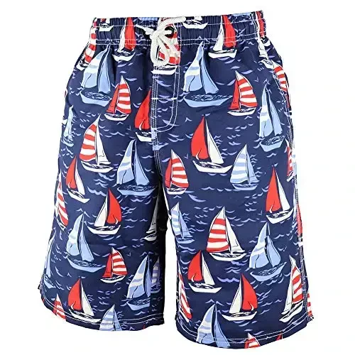 PREFER TO LIFE Men's Board Shorts, Quick Dry Swimwear Beach Holiday Party Bermuda Swim Big Pants … - 1