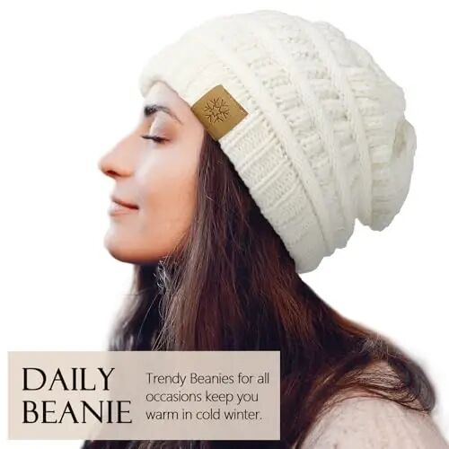 Premillow Beanie Hat and Touchscreen Gloves with Fleece Lined for Women | soft itch-free beanie, thick fleece lining for warmth, touchscreen gloves, ideal for outdoor & daily use,perfect holiday gift - Premillow (1)