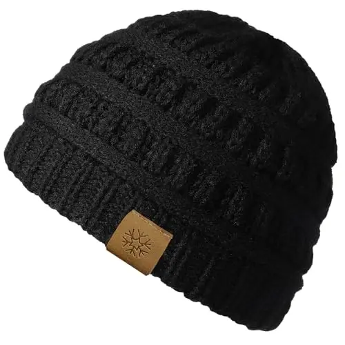 Premillow Beanie Hat, Ayollar uchun qishki shlyapalar, Ayollar uchun katta o'rashgan shlyapalar, Qalin yumshoq issiq ayollar qishki shapkasi sovuq uchun - PREMILLOW (1)