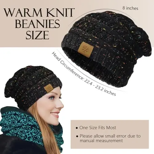 Premillow Beanie, Winter Hats for Women, Beanies Women Casual Knit Hat, Thick Soft Warm Winter Hat, Cute Beanies for Cold - 3