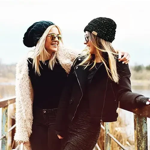 Premillow Beanie Hat, Winter Hats for Women, Beanies Women Chunky Cable Knit Hats, Thick Soft Warm Womens Winter Cap for Cold - 6