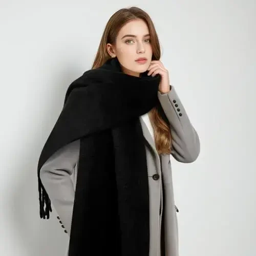 Premillow Scarf for Women - Winter Long Scarf Warm and Fashion, Shawls and Wraps for Evening Dresses Pashmina Large Blanket Scarf - 5