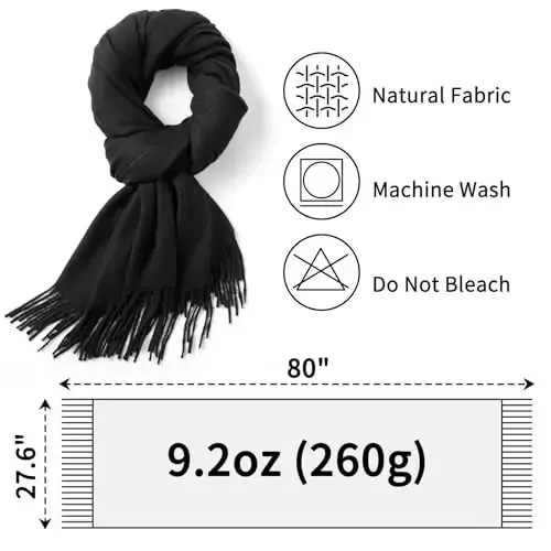 Premillow Scarfs for Women, Winter Scarf, Classic PasModazoneina Shawls and Wraps, CasModazoneere Feel Scarfs for Women, Long Scarves - 6