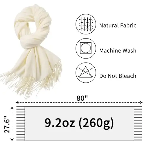 Premillow Scarfs for Women, Winter Scarf, Classic PasModazoneina Shawls and Wraps, CasModazoneere Feel Scarfs for Women, Long Scarves - 3