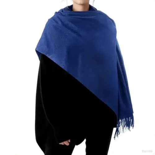 Premillow Women's Winter Scarf, PasModazoneina Shawl Wrap, Long Blanket Scarf | CasModazoneere-Like Softness, Lightweight&Warm, Elegant Fringe Detail, Versatile as Scarf or Shawl, Ideal for Cold Weather Gift - Premillow (1)
