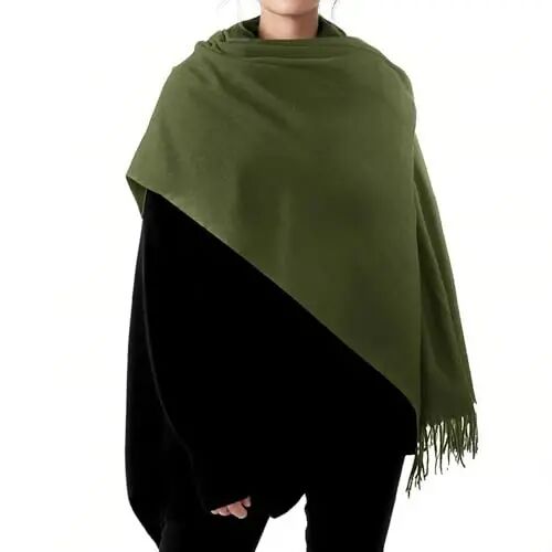 Premillow Women's Winter Scarf, PasModazoneina Shawl Wrap, Long Blanket Scarf | CasModazoneere-Like Softness, Lightweight&Warm, Elegant Fringe Detail, Versatile as Scarf or Shawl, Ideal for Cold Weather Gift - 2