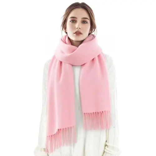 Premillow Women's Winter Scarf, PasModazoneina Shawl Wrap, Long Blanket Scarf | CasModazoneere-Like Softness, Lightweight&Warm, Elegant Fringe Detail, Versatile as Scarf or Shawl, Ideal for Cold Weather Gift - PREMILLOW