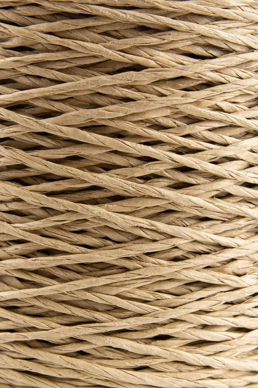 Premium 250 gr Natural Paper Yarn, Straw Paper Yarn, Raffia, Bag, Placemat, Hat Yarn, 250m Natural-Natural - 11