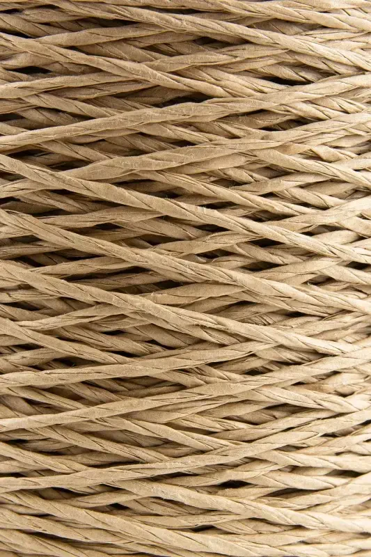 Premium 250 gr Natural Paper Yarn, Straw Paper Yarn, Raffia, Bag, Placemat, Hat Yarn, 250m Natural-Natural - 2