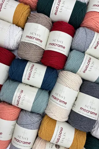 Premium 3 Buralgan Paxta Taralgan Makrome Makrame Hali - 1