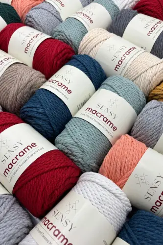 Premium 3 Buralgan Paxta Taralgan Makrome Makrame Hali - 8