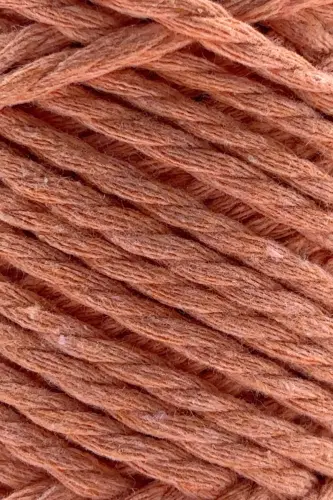 Premium 3 Ply Cotton Combed Macrame Macrame Rope Hobby Twine Three Ply Salmon-Salmon - 2