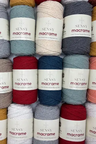 Premium 3 Ply Cotton Combed Macrame Macrame Rope Hobby Twine Three Ply Salmon-Salmon - 4
