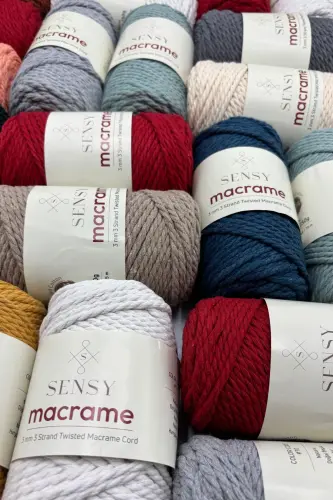 Premium 3 Ply Cotton Combed Macrame Rope Hobby Cord Three Ply Petrol Blue-Petrol Blue - 4