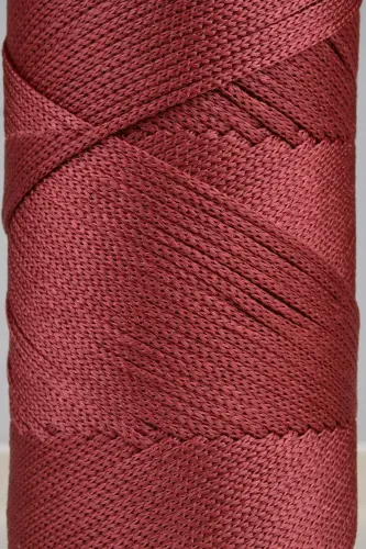 Premium 400 gr Polyester Makrome İpi 2 Mm 2'li Set Gül Kurusu Makrame İp Supla Çanta İpi No: 4-Gül Kurusu - 2