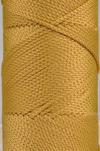 Premium 400 gr Polyester Makrome Ipi 2 Mm 2li Set Hardal Makrame Ip Supla Çanta Ipi No: 4-Hardal - 2