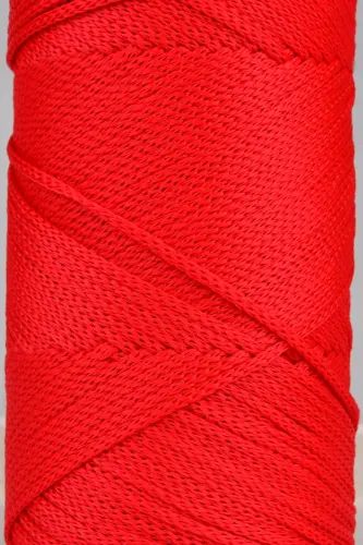 Premium 400 gr Polyester Makrome Ipi 2 Mm 2li Set Kırmızı Makrame Ip Supla Çanta Ipi No: 4-Kırmızı - 2