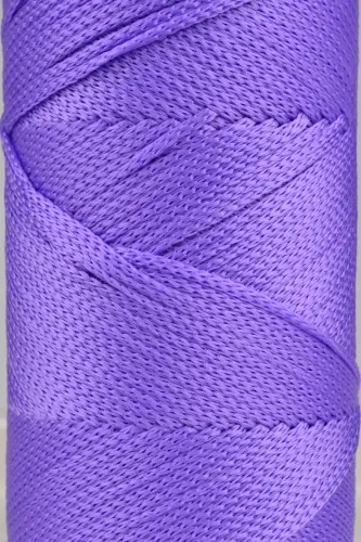 Premium 400 gr Polyester Makrome Ipi 2 Mm 2li Set Lila Makrame Ip Supla Çanta Ipi No: 4 - Lila - 3