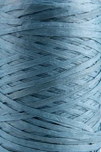 Premium 400 Meters Raffia Yarn Bag Yarn Raffia Yarn Paper Yarn Placemat Yarn 250 Gram Blue-Blue - SENSY (1)