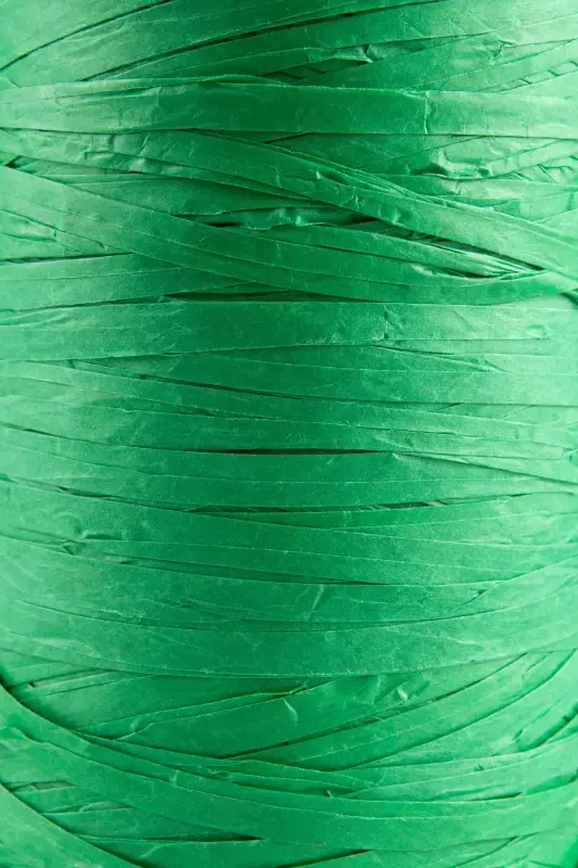 Premium 400 Metr Rafiya Ip Çanta Ipi Raffia Ip Qog'oz Ip Supla Ipi 250 Gram Yashil-Yashil - 2