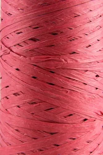 Premium 400 Metre Rafya Ip Çanta Ipi Raffia Ip Kağıt Ip Supla Ipi 250 Gram Kırmızı - Kırmızı - 3
