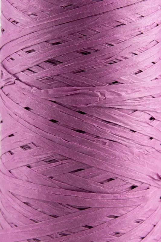 Premium 400 Metre Rafya Ip Çanta Ipi Raffia Ip Kağıt Ip Supla Ipi 250 Gram Mor - Mor - 2